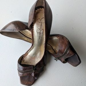 Brown Jessica Simpson heels